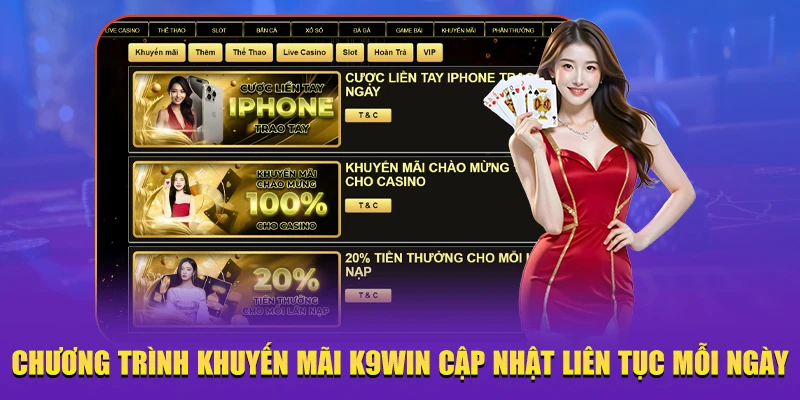 Chương trình khuyến mãi K9WIN 